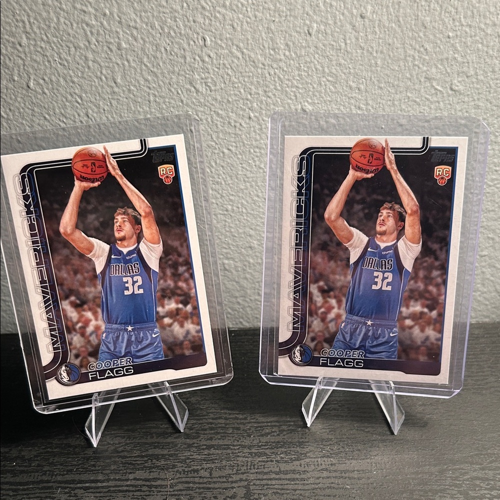 Cooper Flagg Dallas Mavericks Topps Rookie Card set NBA Duke